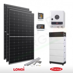 KIT FOTOVOLTAICO 6.6 KW LONGI SOLAR – FRONIUS CON ACCUMULO 11 KWH (COMPLETO)