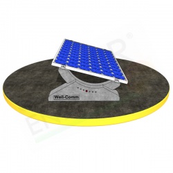 KIT SISTEMA ZAVORRATO PER IMPIANTI FOTOVOLTAICI PER SUPERFICI PIANE PER 3 MODULI FOTOVOLTAICI 0° - 30°