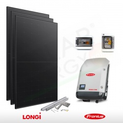 KIT FOTOVOLTAICO 3.2 KW LONGI SOLAR – FRONIUS (COMPLETO)