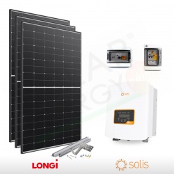 KIT FOTOVOLTAICO 2.1 KW LONGI – SOLIS (COMPLETO)
