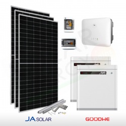 KIT FOTOVOLTAICO 6 KW JA SOLAR – GOODWE CON ACCUMULO 10 KWH (COMPLETO)
