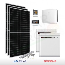 KIT FOTOVOLTAICO 6 KW JA SOLAR – GOODWE CON ACCUMULO 10 KWH (COMPLETO)
