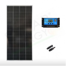 KIT SOLARE BASE 200W 12V – MODULO FOTOVOLTAICO 200W E REGOLATORE 20A PWM