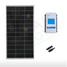 KIT SOLARE CAMPER 100W 12V – MODULO FOTOVOLTAICO 100W E REGOLATORE 10A MPPT