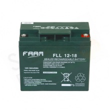 FAAM FLL12-18 – BATTERIA SOLARE ERMETICA AGM 18AH 12V