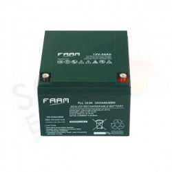 FAAM FLL12-24 – BATTERIA SOLARE ERMETICA AGM 24AH 12V