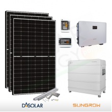 KIT FOTOVOLTAICO 4.3 KW DAS SOLAR – SUNGROW CON ACCUMULO DA 6.4 KWH (COMPLETO)