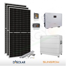 KIT FOTOVOLTAICO 5.5 KW DAS SOLAR – SUNGROW CON ACCUMULO DA 6.4 KWH (COMPLETO)
