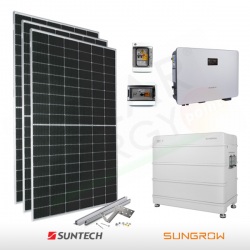 KIT FOTOVOLTAICO 5.2 KW SUNTECH POWER – SUNGROW CON ACCUMULO DA 9.6 KWH (COMPLETO)