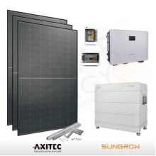 KIT FOTOVOLTAICO 3.5 KW AXITEC ENERGY – SUNGROW CON ACCUMULO DA 6.4 KWH (COMPLETO)
