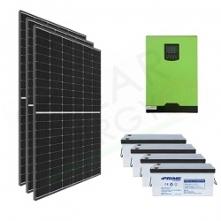 KIT FOTOVOLTAICO OFF-GRID 2.4 KW 24V CON BATTERIE AGM 800AH
