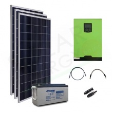 KIT FOTOVOLTAICO OFF-GRID 2.4 KW 24V CON BATTERIE AGM 800AH