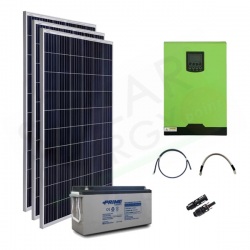 KIT FOTOVOLTAICO OFF-GRID 2.4 KW 24V CON BATTERIE AGM 800AH