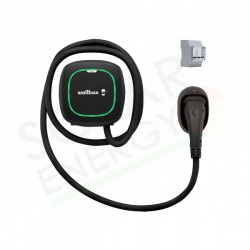 KIT WALLBOX PULSAR MAX 22 – STAZIONE DI RICARICA 22 KW NERA + CONTATORE + SUPPORTO PER CAVO 5M E CONNETTORE T2