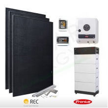 KIT FOTOVOLTAICO 6.3 KW REC – FRONIUS CON ACCUMULO DA 11 KWH (COMPLETO)