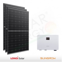 KIT FOTOVOLTAICO 3 KW LONGI SOLAR – SUNGROW PREDISPOSTO PER ACCUMULO