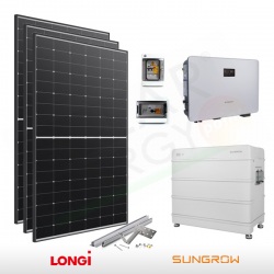 KIT FOTOVOLTAICO 5.2 KW LONGI SOLAR – SUNGROW CON ACCUMULO 6.4 KWH (COMPLETO)