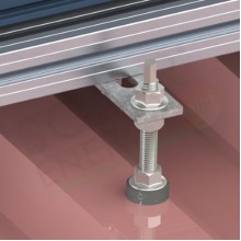 KIT FISSAGGIO COMPLETO PER 4 MODULI FOTOVOLTAICI IN VERTICALE TETTO A FALDA CON VITE PER LEGNO