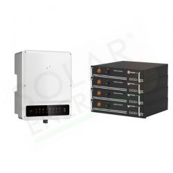 KIT ACCUMULO GOODWE PYLONTECH – INVERTER GW10KN-ET PLUS+ 10 KW E BATTERIA H48050 9.6 KWH