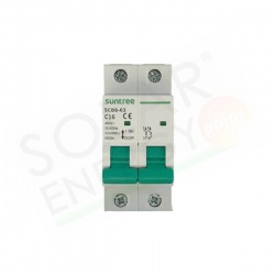 SUNTREE SCB863-16A-2P - INTERRUTTORE AUTOMATICO MAGNETOTERMICO CA 16 A 2P