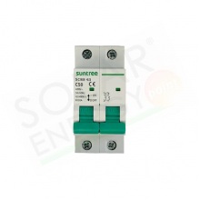 SUNTREE SCB863-50A-2P - INTERRUTTORE AUTOMATICO MAGNETOTERMICO CA 50 A 2P