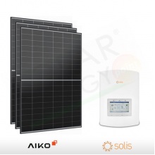 KIT FOTOVOLTAICO 3.2 KW AIKO – SOLIS PREDISPOSTO PER ACCUMULO