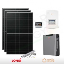 KIT FOTOVOLTAICO 5.5 KW LONGI SOLAR – SOLIS CON ACCUMULO DA 5.3 KWH (COMPLETO)