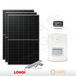 KIT FOTOVOLTAICO 3.2 KW LONGI SOLAR – SOLIS PREDISPOSTO PER ACCUMULO (COMPLETO)