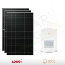 KIT FOTOVOLTAICO 3.2 KW LONGI SOLAR – SOLIS PREDISPOSTO PER ACCUMULO