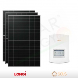 KIT FOTOVOLTAICO 3.2 KW LONGI SOLAR – SOLIS PREDISPOSTO PER ACCUMULO