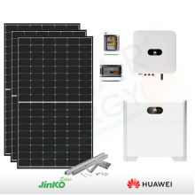 KIT FOTOVOLTAICO 3.5 KW JINKO – HUAWEI CON ACCUMULO DA 5 KWH (COMPLETO)