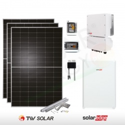 KIT FOTOVOLTAICO 6.3 KW TONGWEI SOLAR – SOLAREDGE CON ACCUMULO DA 10 KWH (COMPLETO)
