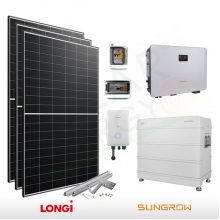 KIT FOTOVOLTAICO 6.7 KW LONGI SOLAR – SUNGROW CON ACCUMULO 10 KWH E STAZIONE DI RICARICA 7 KW (COMPLETO)