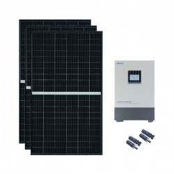 KIT FOTOVOLTAICO OFF-GRID 400 W 12V CON BATTERIE AGM 300 AH