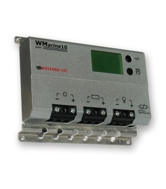 Western Co WMARINE10 – Regolatore di carica 1 Mppt 12/24Vdc LCD Max.10A 3 e gestione crepuscolare