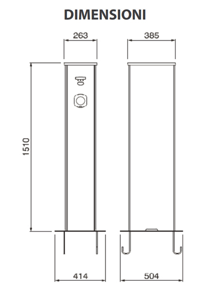 Trienergia TRI-CR02-9 – Colonnina di ricarica 7 kW (1 Presa Tipo 2) 